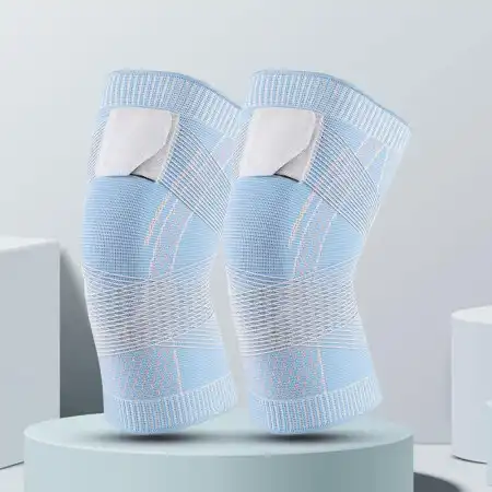 Blue (২ পায়ের) Knee Compression Sleeve ২ পিস