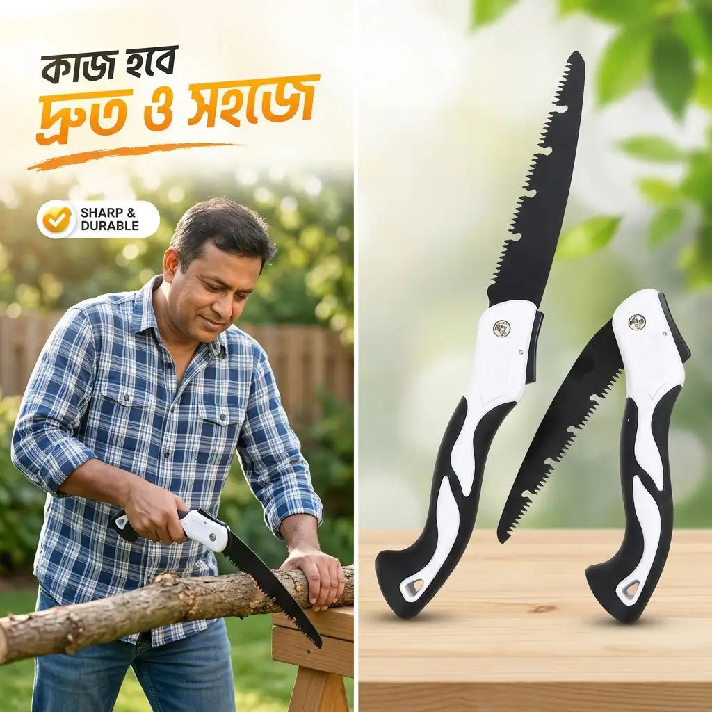 Folding Hand Saw - হাত করাত (১৮ ইঞ্চি)